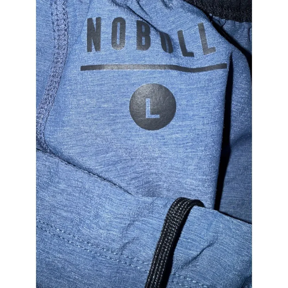 Nobull Mens Large Blue Lightweight Stretch Athletic Performance Shorts - Picture 5 of 5